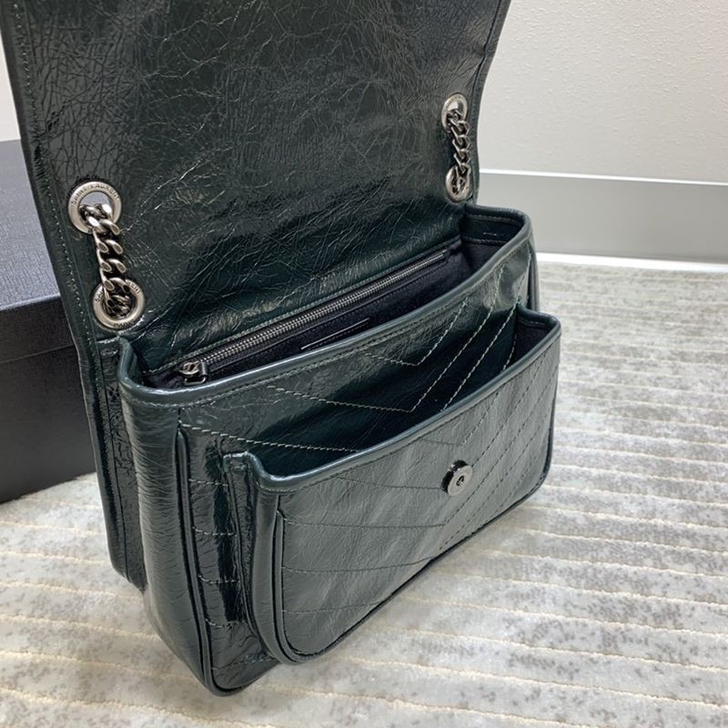 日本未入荷サンローラン ショルダーバッグ コピー ニキ ミディアム クリンクルヴィンテージレザー Saz69051高い品質