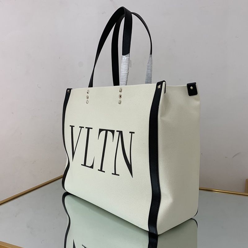 ブランドヴァレンティノ トートバッグ 偽物 ショッピングバッグ NEON VLTN キャンバス ミディアム Vua11801高い品質