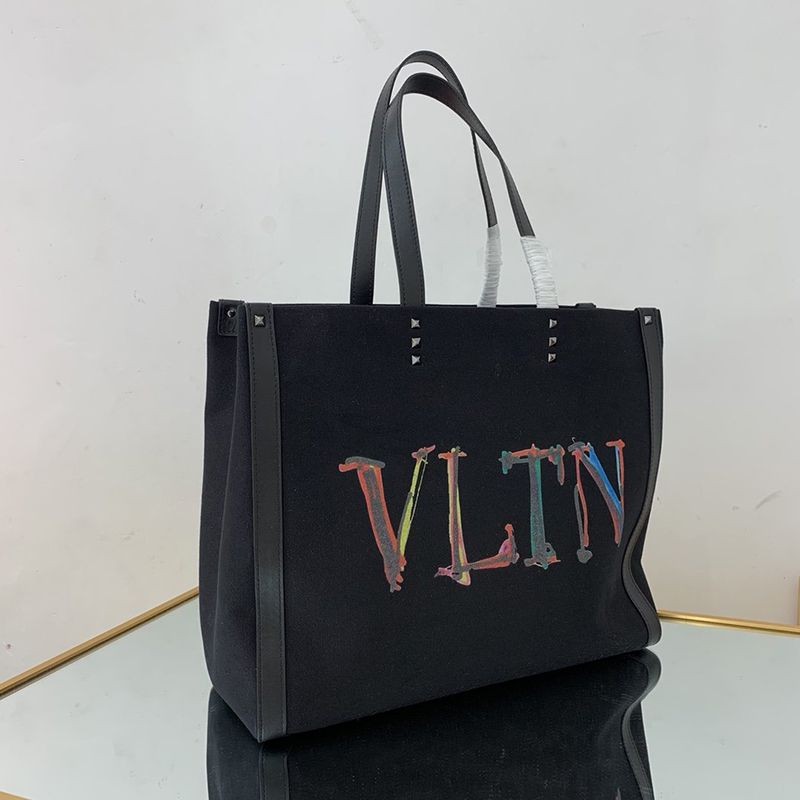 超希少！ヴァレンティノ トートバッグ 偽物 ショッピングバッグ NEON VLTN キャンバス ミディアム XY2B0A35DJKN78激安送料無料