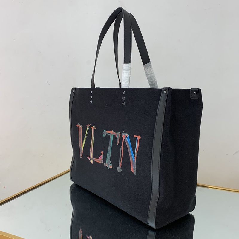 超希少！ヴァレンティノ トートバッグ 偽物 ショッピングバッグ NEON VLTN キャンバス ミディアム XY2B0A35DJKN78高い品質