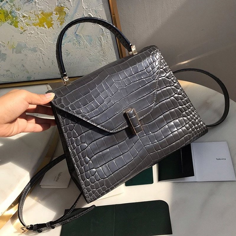 秋冬新作 ヴァレクストラスーパーコピー Iside イジィデ クロコダイル ハンドバッグ Vuj26214