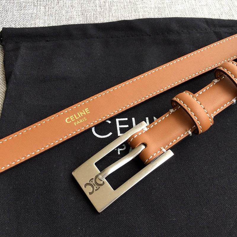 送料込【セリーヌ】トリオンフ ベルト 偽物 ナチュラルカーフスキン タン Cek48008人気