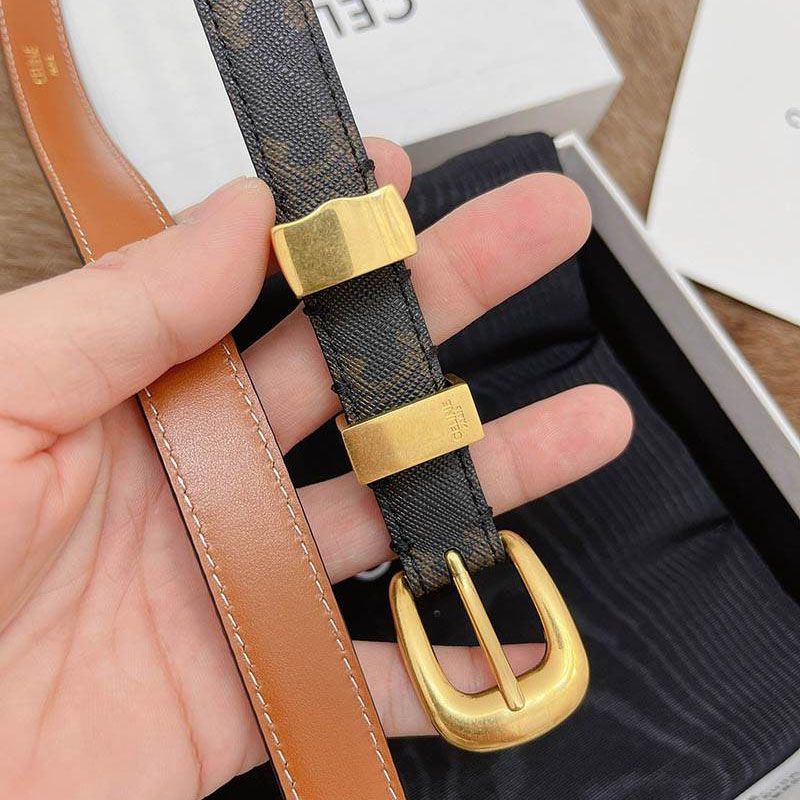大人気！セリーヌ スモール コピー マイヨントリオンフバックル ベルト Cen59218代引きを販売