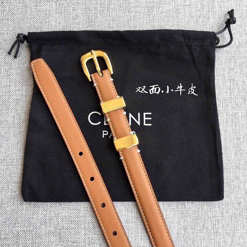 ★日本!!人気！セリーヌ 偽物◆トリオンフ ベルト タン ☆送料込み Cew15869高い品質