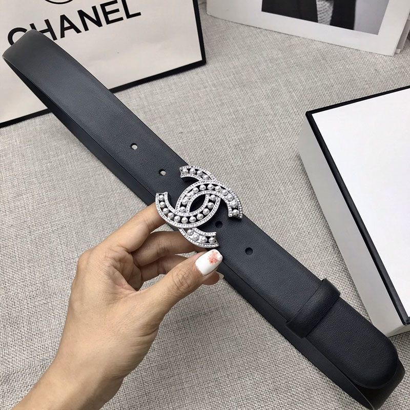 21AW新作シャネル 偽物 カーフスキン ベルト 30mm メタル & レジン shl11304激安送料無料