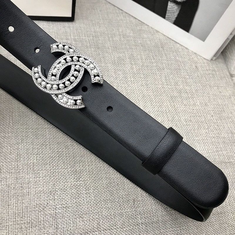 21AW新作シャネル 偽物 カーフスキン ベルト 30mm メタル & レジン shl11304品質保証