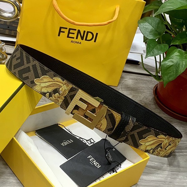 フェンディ コピー FFモチーフ レザー ベルト カーフレザー fem57659最高級