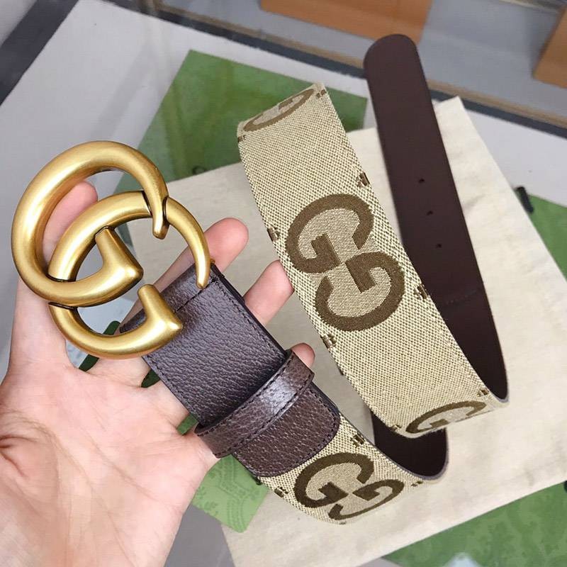 【22春夏】グッチ ベルト 偽物 ダブルG バックル GG ベルト 4cm幅 guc73470N級品