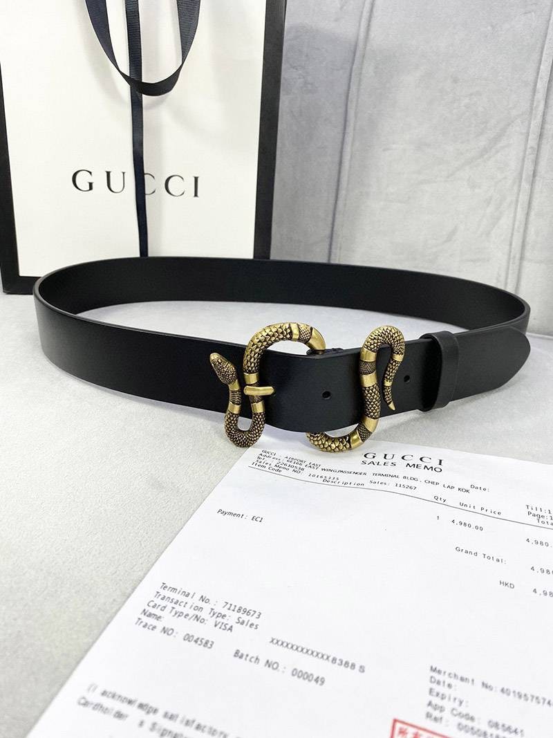 【人気】グッチ ベルト 偽物N級品 Gスネーク 4cm幅 gue23704通販