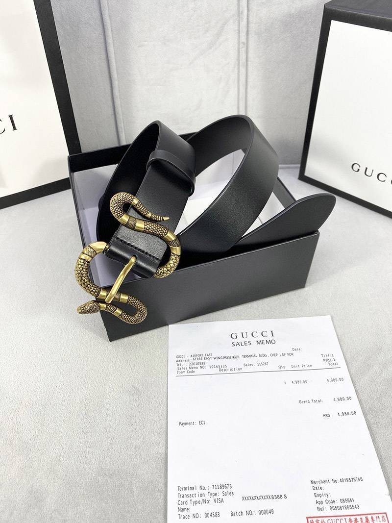 【人気】グッチ ベルト 偽物N級品 Gスネーク 4cm幅 gue23704激安送料無料