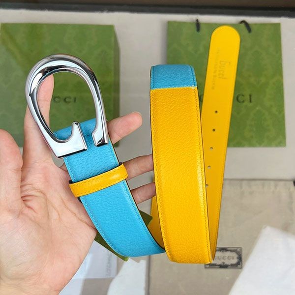 超話題!グッチ バックル ツートーン ベルト コピー guq19512高い品質