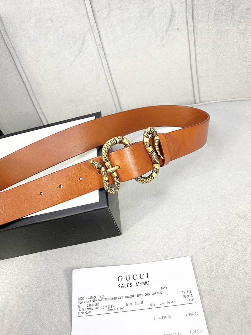 《大人気》グッチ ベルト Gスネーク偽物 4cm幅 gur22900激安送料無料