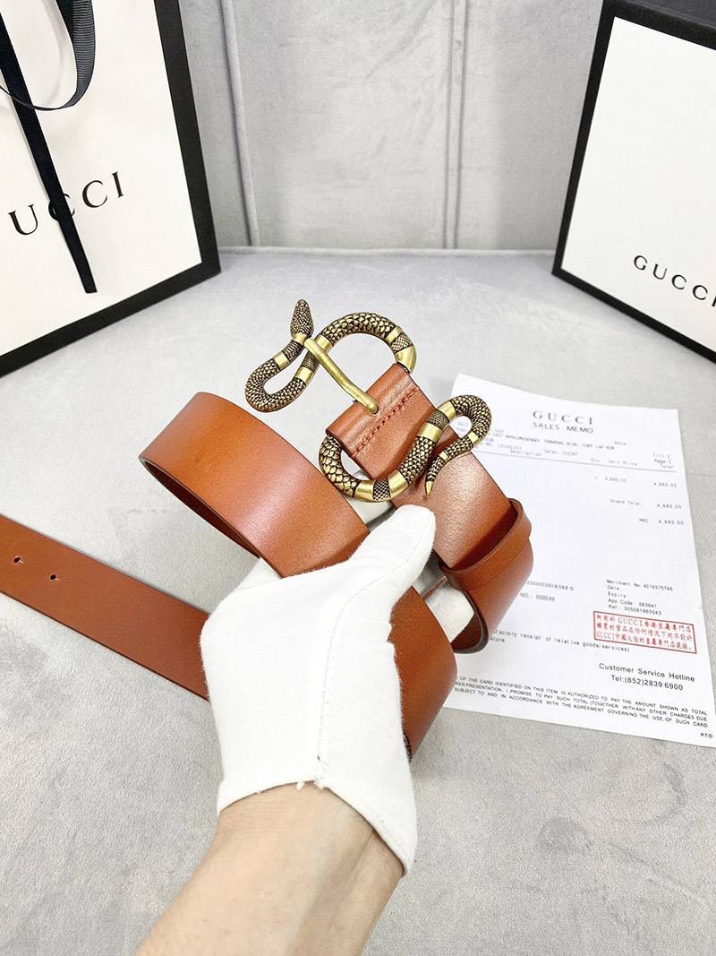 《大人気》グッチ ベルト Gスネーク偽物 4cm幅 gur22900最高級