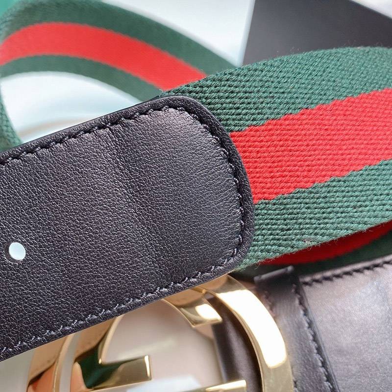☆超人気☆グッチ ベルト リボンラインGG コピー 4cm幅 guy92662代引きを販売
