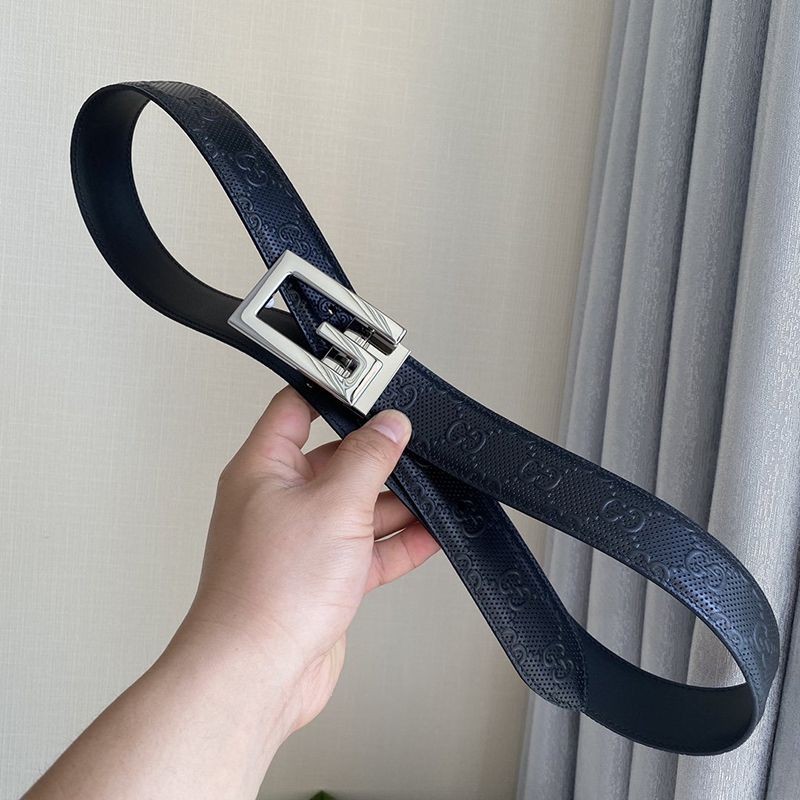 定番グッチ リバーシブル ベルト コピー スクエアG バックル 35mm guz11020高い品質