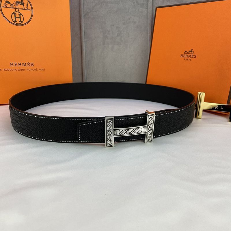 入手困難エルメス☆ベルトバックル Hギヨシェ コピー リバーシブル 38mm 2色 erb90242高い品質