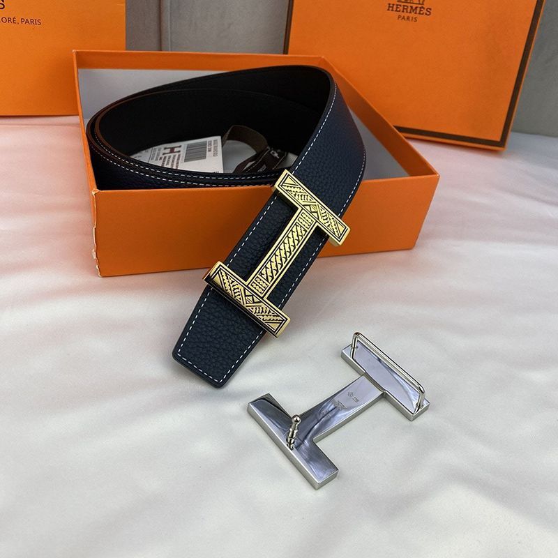 超希少！エルメス ベルト コピー バックル Hギヨシェ リバーシブル 偽物 38mm 2色 ere47469