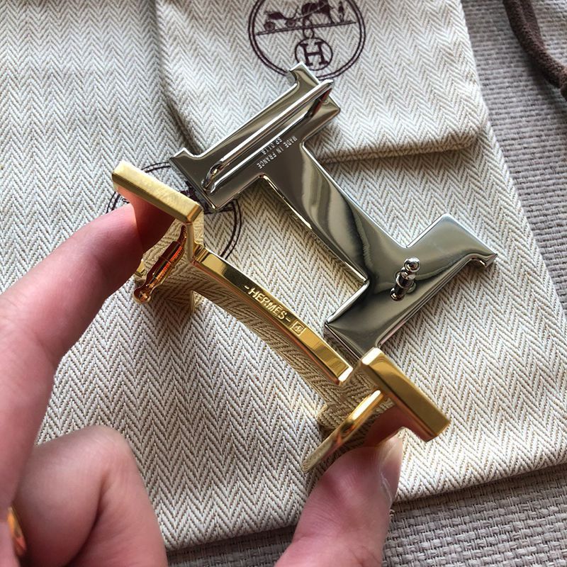 日本未入荷エルメス☆ベルトバックル Hギヨシェ リバーシブル 偽物 2色 38mm erg17116高い品質