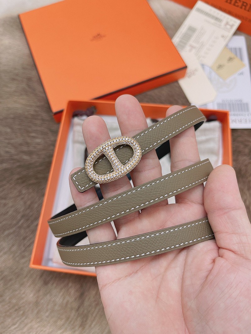 【日本未発売】エルメス Hベルト 偽物☆レザーベルト リバーシブル シェーヌダンクル 13 mm erl88854高い品質