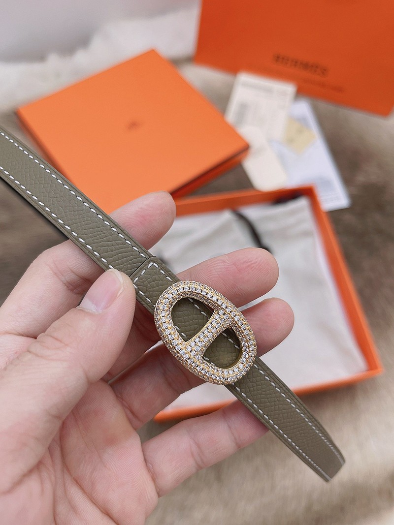 【日本未発売】エルメス Hベルト 偽物☆レザーベルト リバーシブル シェーヌダンクル 13 mm erl88854最高級