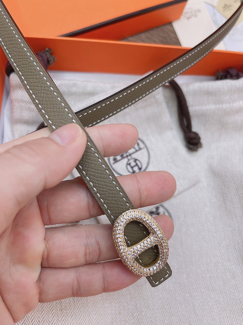 【日本未発売】エルメス Hベルト 偽物☆レザーベルト リバーシブル シェーヌダンクル 13 mm erl88854N級品