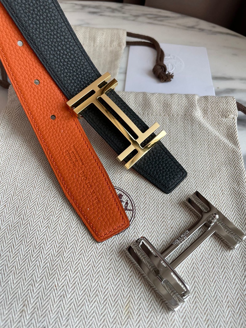 大人気!!新色エルメス ベルト 偽物☆ベルトバックル H オ カレ リバーシブルベルト 32mm erm78077最高級