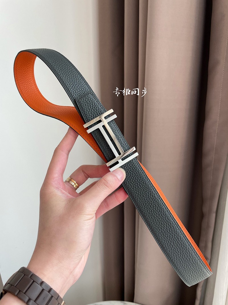 大人気!!新色エルメス ベルト 偽物☆ベルトバックル H オ カレ リバーシブルベルト 32mm erm78077N級品