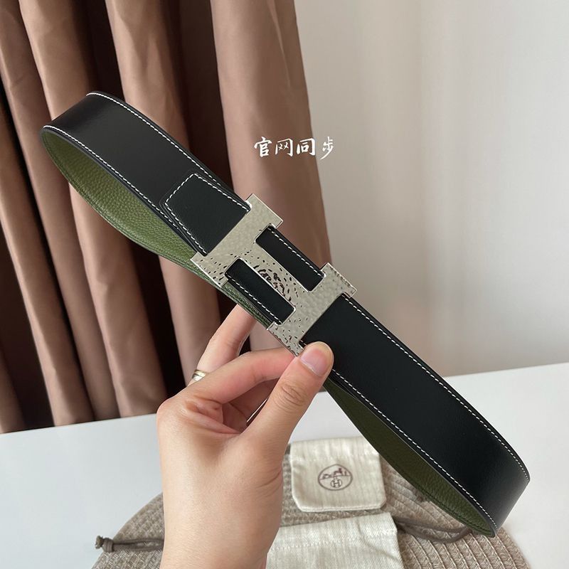 希少色エルメス ベルトバックル 偽物 100%実物写真！マルトレ&リバーシブル 38mm erq09135人気