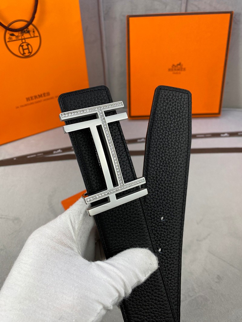 ★日本!!人気！エルメス ベルト 偽物 シルバー H au Carre 38mm リバーシブルベルト ery52078激安送料無料