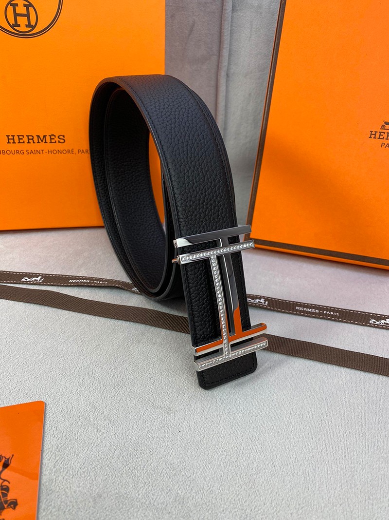 ★日本!!人気！エルメス ベルト 偽物 シルバー H au Carre 38mm リバーシブルベルト ery52078高い品質