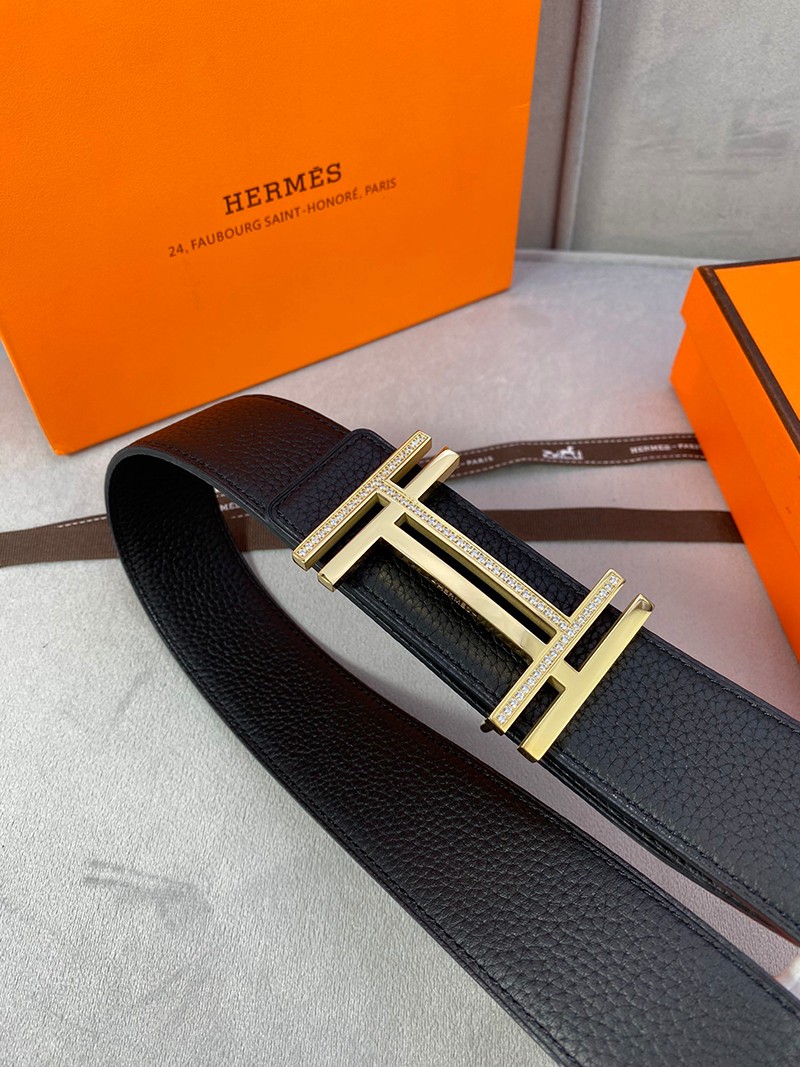 ★日本!!人気！エルメス ベルト 偽物 シルバー H au Carre 38mm リバーシブルベルト ery52078N級品