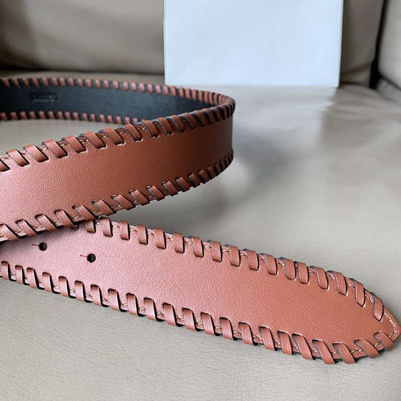 希少色【人気商品】【ロエベ】ブレイデッドアナグラムベルト偽物N級品 4.0cm lob38585激安送料無料