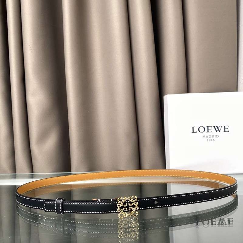 一目惚れ♪【人気商品】ロエベ カーフレザー アナグラム ベルト 激安 1.5 cm loe90764通販