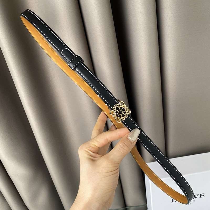 一目惚れ♪【人気商品】ロエベ カーフレザー アナグラム ベルト 激安 1.5 cm loe90764激安送料無料