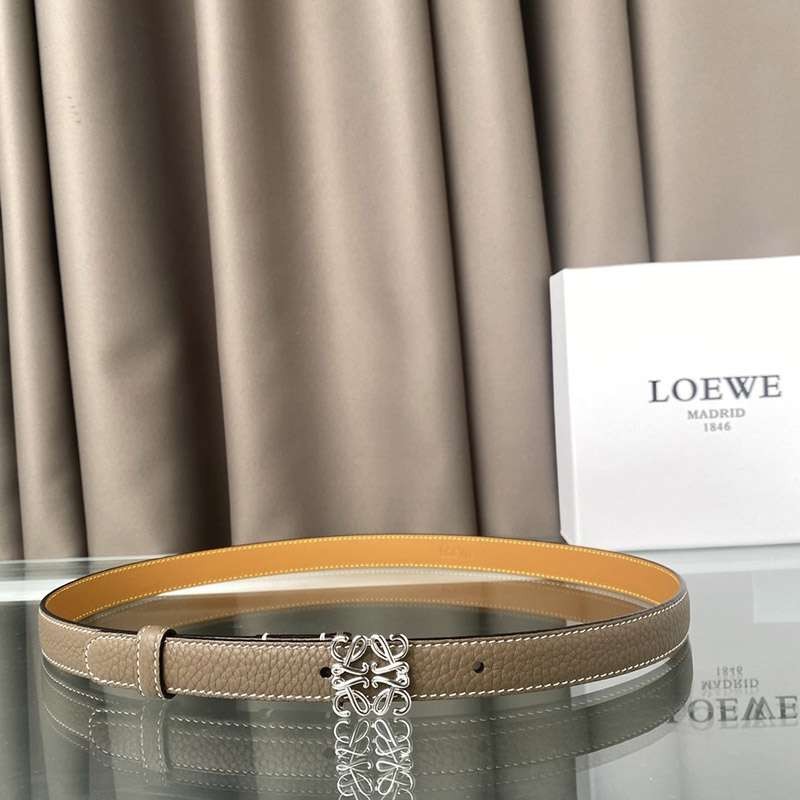 【ロエベ】カーフレザー アナグラム ベルト 偽物N級品 2.0 cm loh36947通販