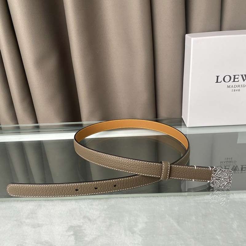 【ロエベ】カーフレザー アナグラム ベルト 偽物N級品 2.0 cm loh36947人気