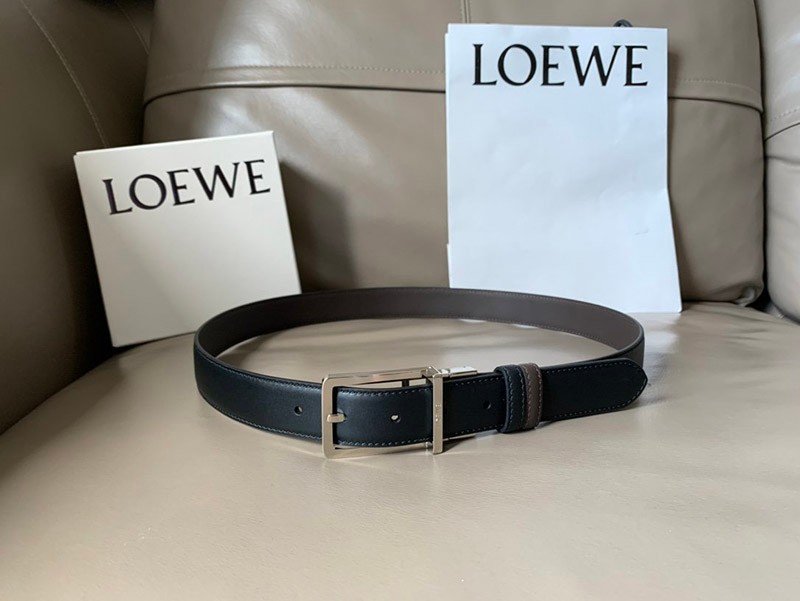 【ロエベ】カーフレザー アナグラムバックルリバーシブルベルト 送料込 loo43892N級品