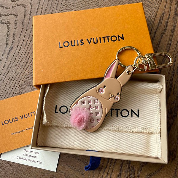 超話題!ルイヴィトン バッグチャーム兼キーホルダー ポルト コピー クレ・LV バニー M00994品質保証