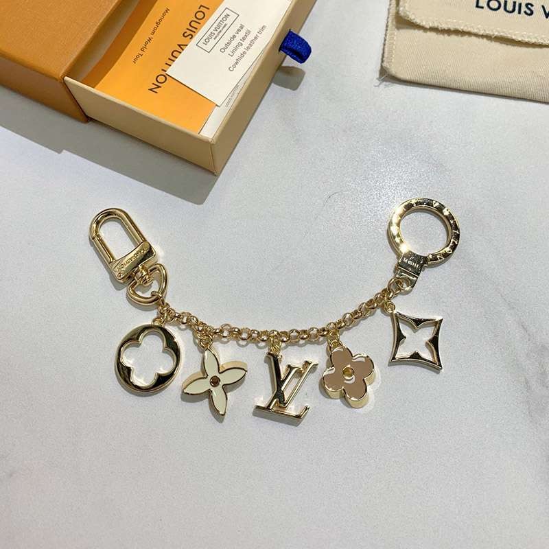 すぐ届く♡【ルイヴィトン】チェーンフルール バッグチャーム コピー100%実物写真！ M65111激安送料無料
