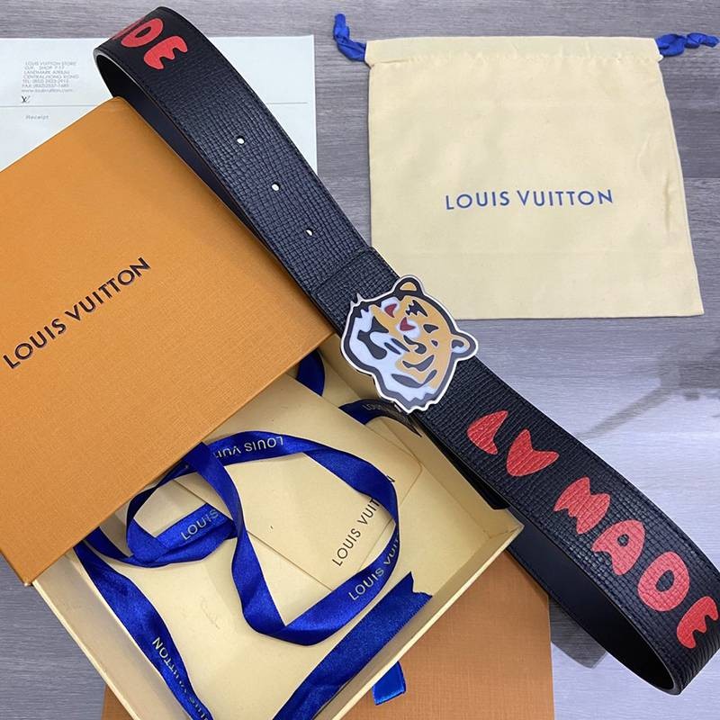 春もの新作ルイヴィトン サンチュール・LVタイガー 偽物40MM リバーシブル 2色 ベルト vub24953激安送料無料
