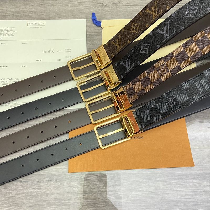 入手困難ルイヴィトン 偽物 サンチュール・ポンヌフ リバーシブルベルト vun30012N級品