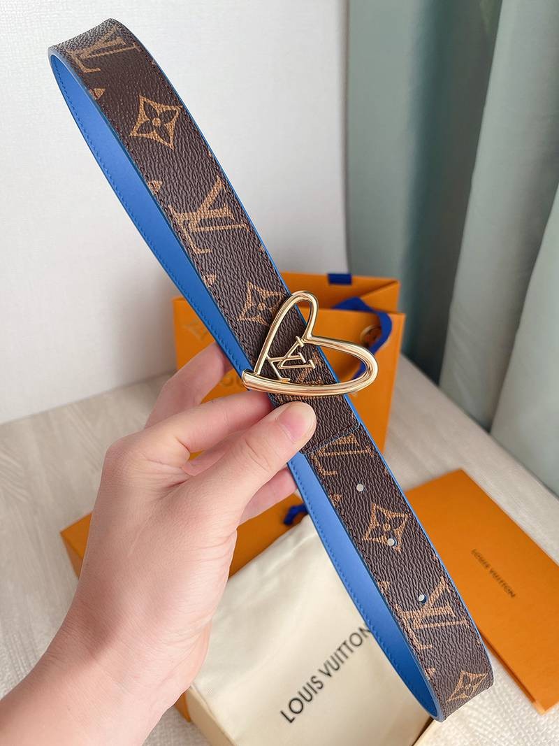 定番ルイヴィトン ベルト 偽物 30MM【モノグラムとハートのタッグにきゅん★】 vuv42364激安送料無料