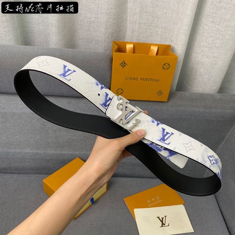 NIGO x ルイヴィトン「LV2」限定コラボ♪サンチュール・LVシェイプ コピー 40MM リバーシブルベルト vuw04357高い品質