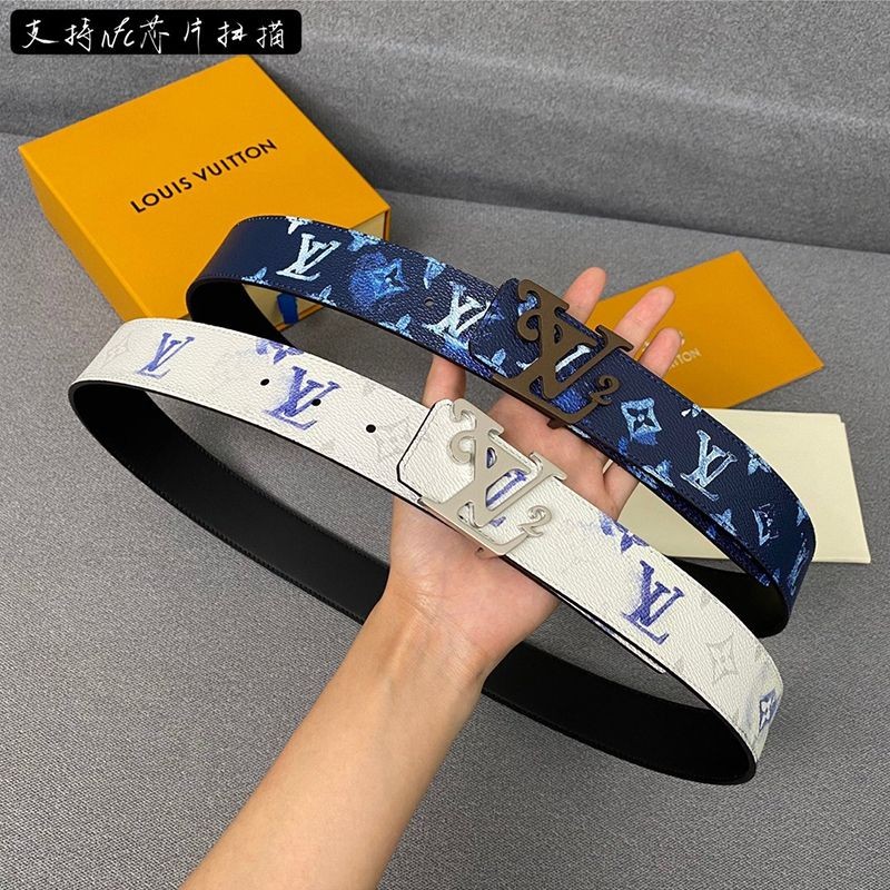 NIGO x ルイヴィトン「LV2」限定コラボ♪サンチュール・LVシェイプ コピー 40MM リバーシブルベルト vuw04357最高級