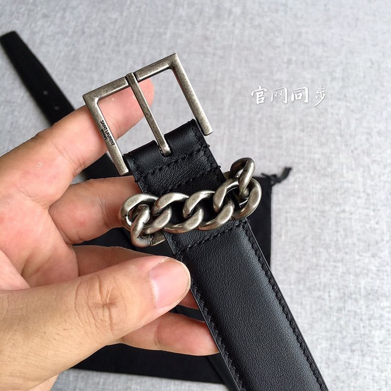 目を惹くカラー サンローラン 偽物 モノグラム ナローベルト 20/30mm 6色 Sab77588最高級