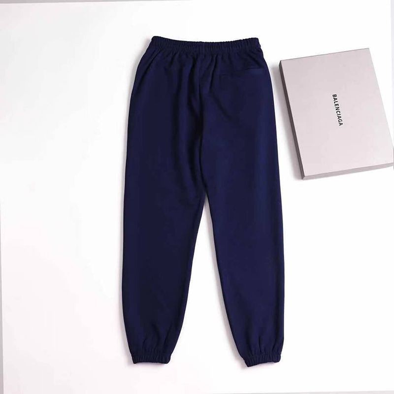 送料込バレンシアガ Political Campaign Sweat パンツ コピー★カーリーフリース　ブルー bak12802品質保証