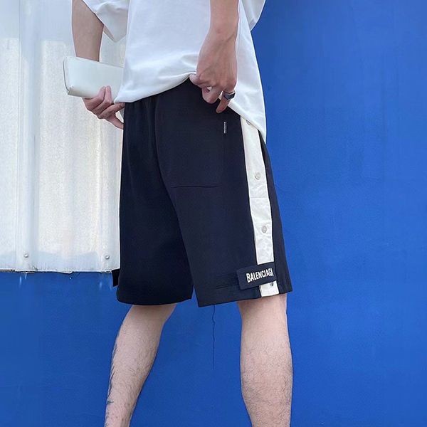 超希少！バレンシアガ コピー ブラウン ロゴ コットン スウェット ハーフパンツ bas84419通販
