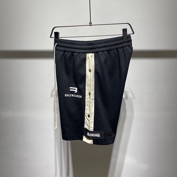 超希少！バレンシアガ コピー ブラウン ロゴ コットン スウェット ハーフパンツ bas84419最高級