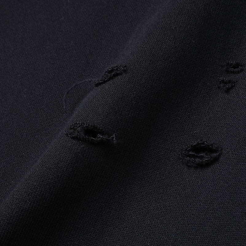 目を惹くカラーバレンシアガ コピー Political Campaign Sweat パンツ★カーリーフリース　ブラック bav26689品質保証