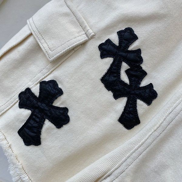 日本未入荷 十クロムハーツ十【セメタリークロス デニムパンツ コピー】 Kul75404高い品質